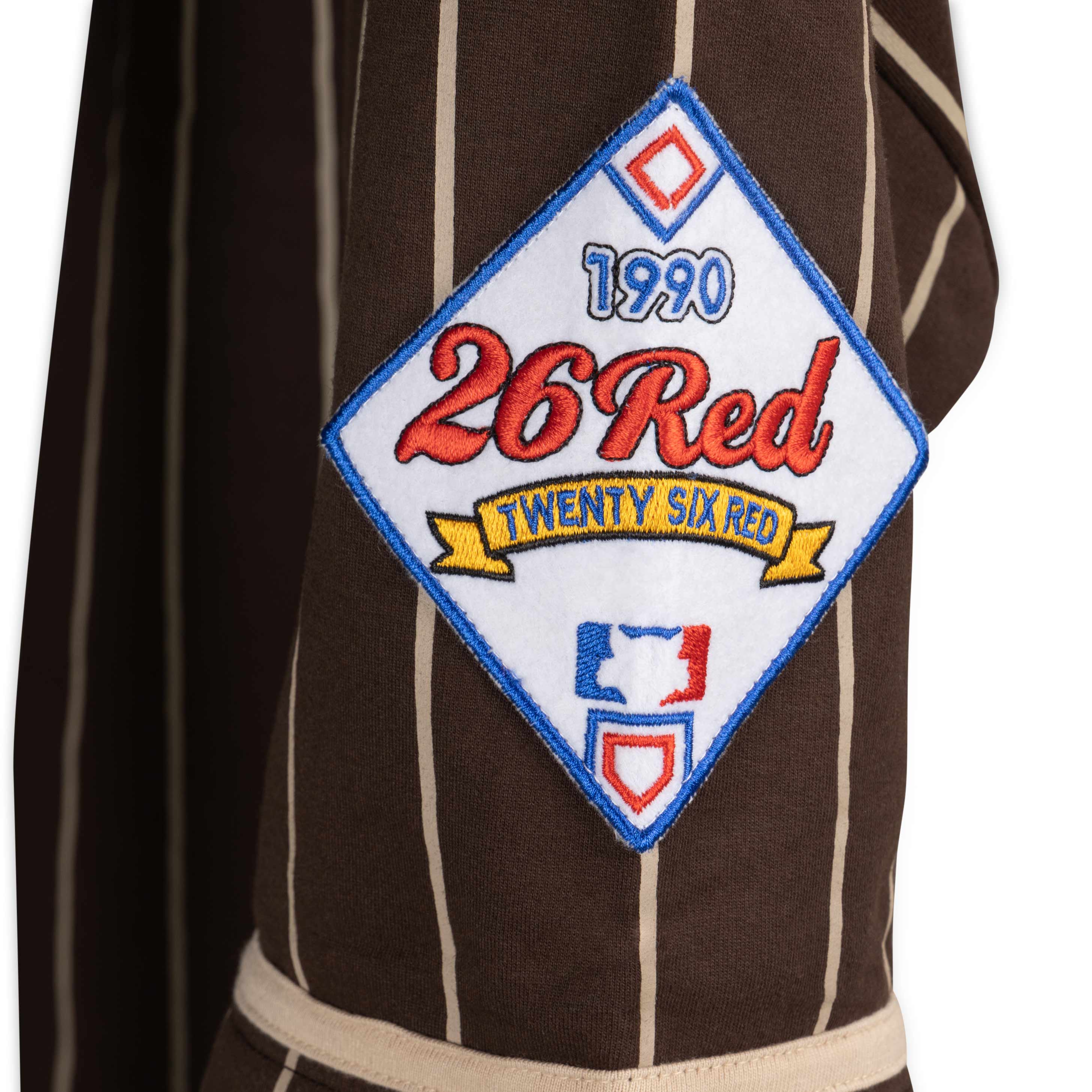 26 Red Baseball Jersey (Brown / White) – 26red